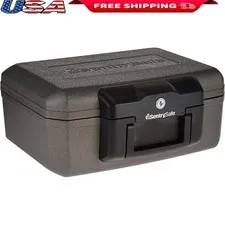 Fireproof Safe Box Durable Lockable Document Storage Fire Resistant Box W/ Keys