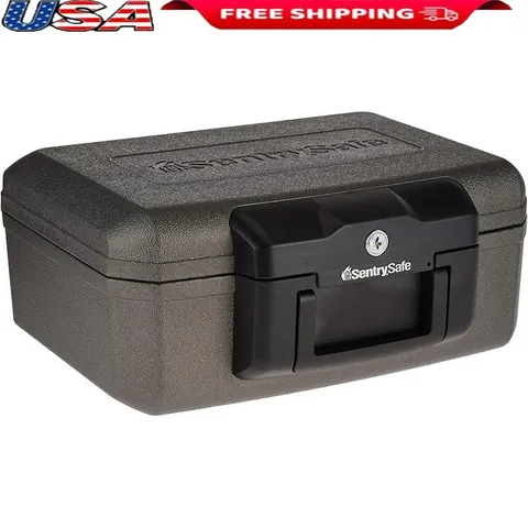 Fireproof Safe Box Durable Lockable Document Storage Fire Resistant Box W/ Keys