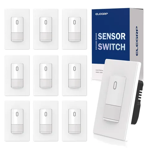 Matte White Motion Sensor Light Switch,  Listed - 10 Pack