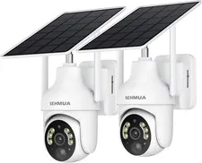2K Wireless Outdoor Security Cameras 360 Degree Pan Tilt WiFi Color Night Vision