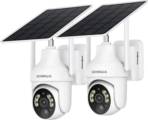 2K Wireless Outdoor Security Cameras 360 Degree Pan Tilt WiFi Color Night Vision