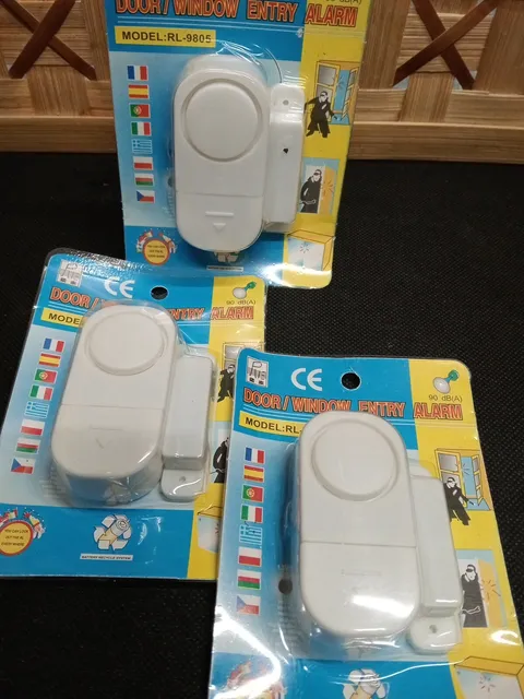 Wireless Door Security Burglar Alarm Window Opening Sensor X 3pk New
