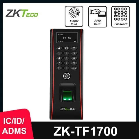 ZKTeco TF1700 ID/IC RFID TCP/IP Waterproof Fingerprint Door Access Card Reader