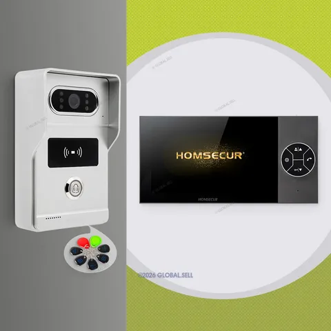 HOMSECUR Video Doorphone Intercom Door Bell RFID Access Camera 1080P Monitor
