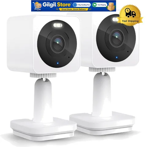 Indoor/Outdoor 1080p Smart Security Cameras - Motion Detection & Two-Way Audio