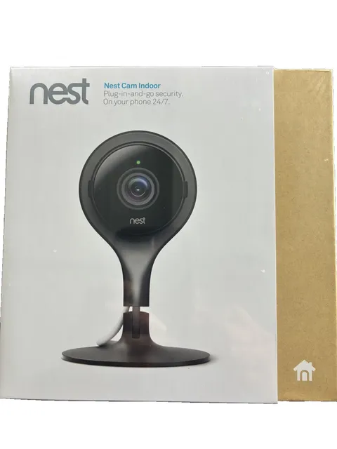 Google Nest NC1102ES Cam Indoor Security Camera 1st Gen - Black - New & Sealed