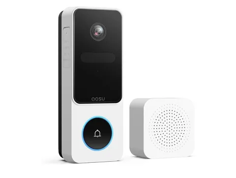 AOSU Wireless Doorbell Camera, 170° Ultra Wide Viewing Angle