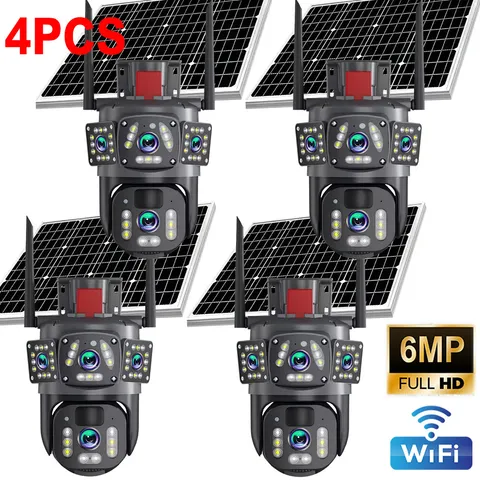 Camara De Seguridad Solar Inalambricas Para Exterior Con Vision Nocturna y Audio