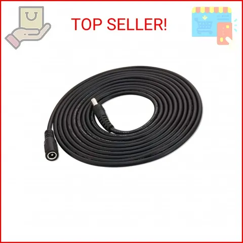 Extension Power Cable for Starlink mini, 10Ft Female to Male DC 5.5mm x 2.1mm Ex