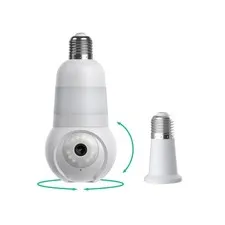 Luna Light Bulb Security Camera Wireless Outdoor Indoor, 2K 360° Pan Tilt