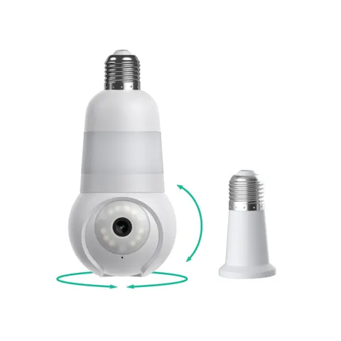 Luna Light Bulb Security Camera Wireless Outdoor Indoor, 2K 360° Pan Tilt