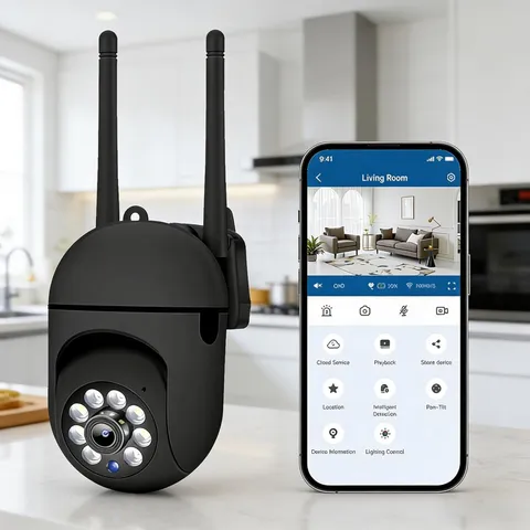 Wifi Security Camera Indoor Outdoor, 360° Pan Tilt Home Surveillance Camera with