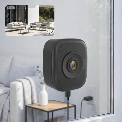 5MP 3K Magnetic Window Camera, Indoor Window Security Camera for Home with Fu...