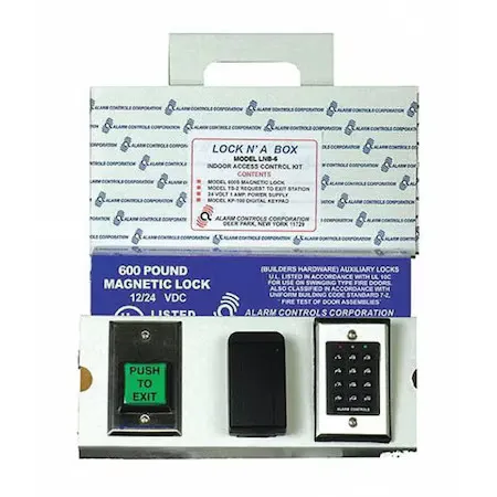Alarm Controls Lnb-6 Access Control System Kit, Silver/Black