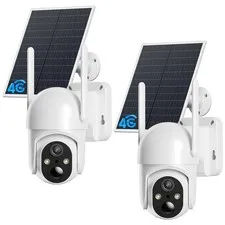 Outdoor Farm Security Cameras, 2K Night Vision - 2 Pack`/