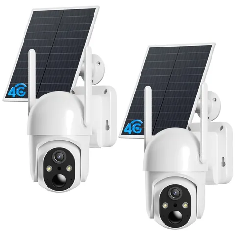 Outdoor Farm Security Cameras, 2K Night Vision - 2 Pack`/