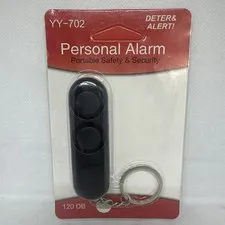 Personal Alarm Self Defense Keychain Security System 120dB Batteries Include New