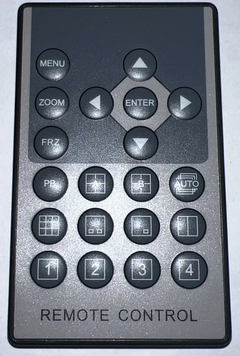 OCB KCQ-404 4CH Color QUAD System Video Splitter CCTV DVR Camera Remote Control