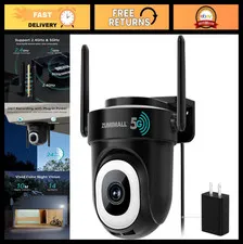2.5K Wired Home Security Camera - 5MP, 24/7 Recording, AI Motion Detection, 2-Wa