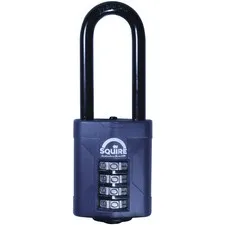 Squire CP5025BX CP50/2.5 Combination Lock 4Wheel 50mm Socks Shackle63.5mm