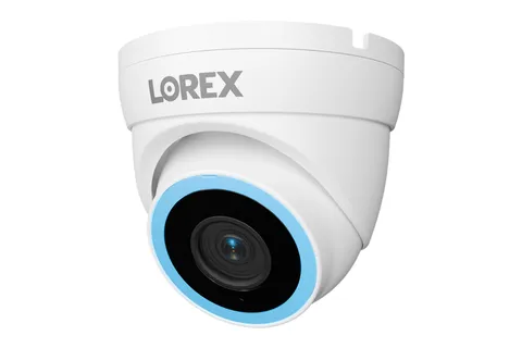 Lorex Connect V5 4K PoE Turret Cameras with Color Smart Security Lighting - Whit