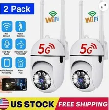 2-Pack Wireless 5G WiFi Security Camera System Smart Outdoor Night Vision 1080P