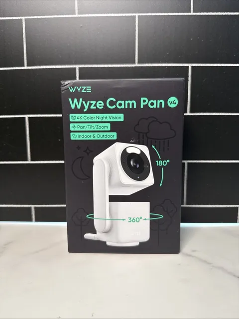Wyze Cam Pan v4 4K Indoor Outdoor Security Camera Pan Tilt NEW Sealed