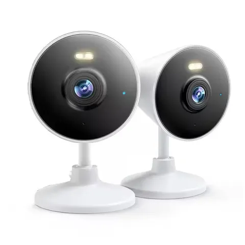 2-Pack Indoor/Outdoor Security Camera with 5G and 2. 4G Wifi Color Night Vision