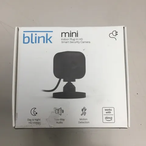 Blink Mini Plug In HD Smart Security Camera (black) 