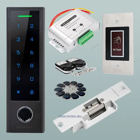 HOMSECUR Weatherproof IP66 APP WIFI Fingerprint PIN Access Control Touch Keypad