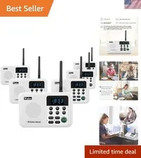 Intercoms Wireless for Home 1 Mile Range 22 Channel 100 Digital Code Display ...
