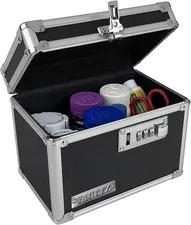 Locking Security Box, Combination Safe for Valuables & Cash, Black | Small Safe