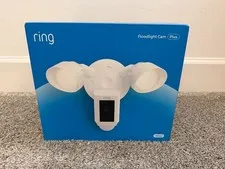 Ring Floodlight Cam Pro Outdoor Wired Wi-Fi 1080p Network Camera - White