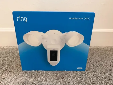 Ring Floodlight Cam Pro Outdoor Wired Wi-Fi 1080p Network Camera - White