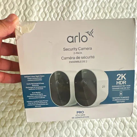Arlo Pro 6th Gen 2K HDR Security Camera 2-Pack Wireless Wi-Fi Indoor/Outdoor