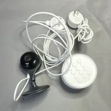Untested Nest Cam 1080p Wi-Fi Indoor IP Security Camera w/ Base & Power Adapter