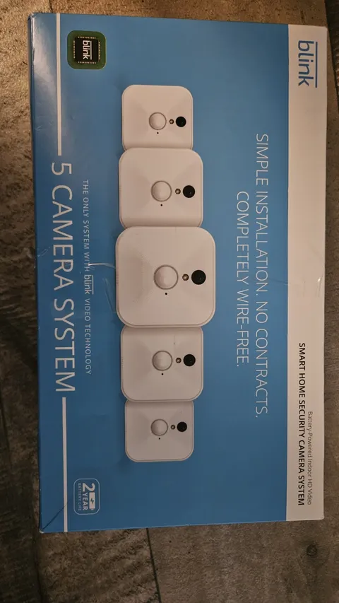 Blink Indoor Home Security 5 Camera System HD Video Motion Detection. Complete.