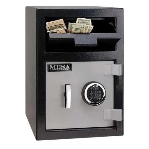 Mesa Safe Co Depository Safe with Electronic 86 lb, 0.8 cu ft, Steel MFL2014E