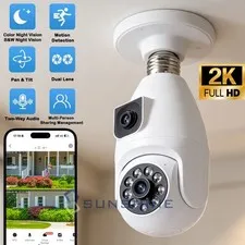 Camaras De Seguridad Wifi Exterior Inalambrica Vision Nocturna Video doble lente