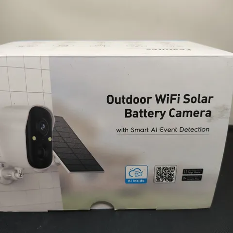 Outdoor Wi-Fi Solar Battery Camera Smart AI Event Detection