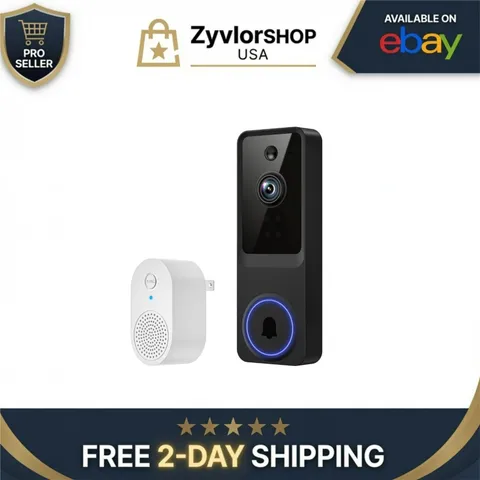SoraNari Wireless Video Doorbell Camera 1080P FHD Night Vision