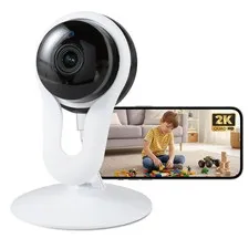 Smart Indoor Pet Camera with Phone App, 2K Home Camera for Dogs, Cats & Famil...