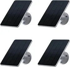 4 Pack Solar Panel Only Compatible with WYZE Battery Cam Pro Wireless Outdoor In