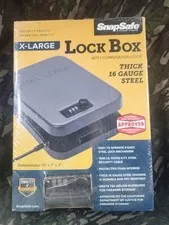 SnapSafe Combination Lock Box - X-Large (10” x 7” x 2”)