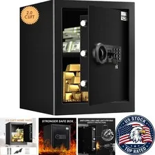 Compact and Secure 2.0 Cuft Keypad Safe with Audio Alert and Touchpad Control