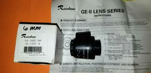 Rainbow T01-345H-990 6mm 1:1.4 CCTV Lens
