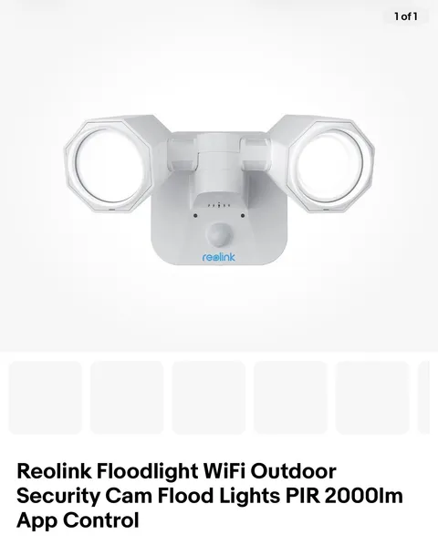 Reolink Floodlight WiFi Outdoor Security Cam Flood Lights  