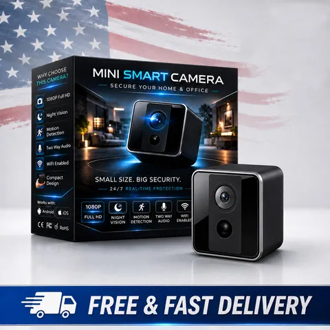 Wireless Smart Mini Security Camera 1080P HD WiFi Night Vision Motion Detection 