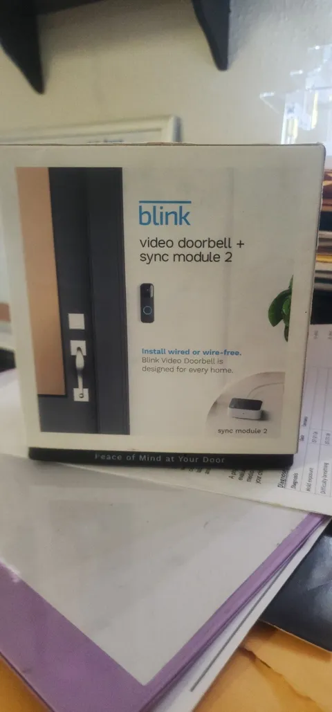 Blink Video Doorbell + Sync Module 2 **Brand NEW** Never Used