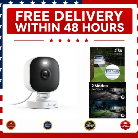 VIMTAG 4MP 2.5K Outdoor Indoor WiFi Security Camera Color Night Vision